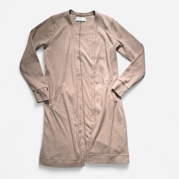 Abercrombie & Fitch Sweaters - Abercrombie & Fitch Long Tan Soft Cardigan (Size Small)